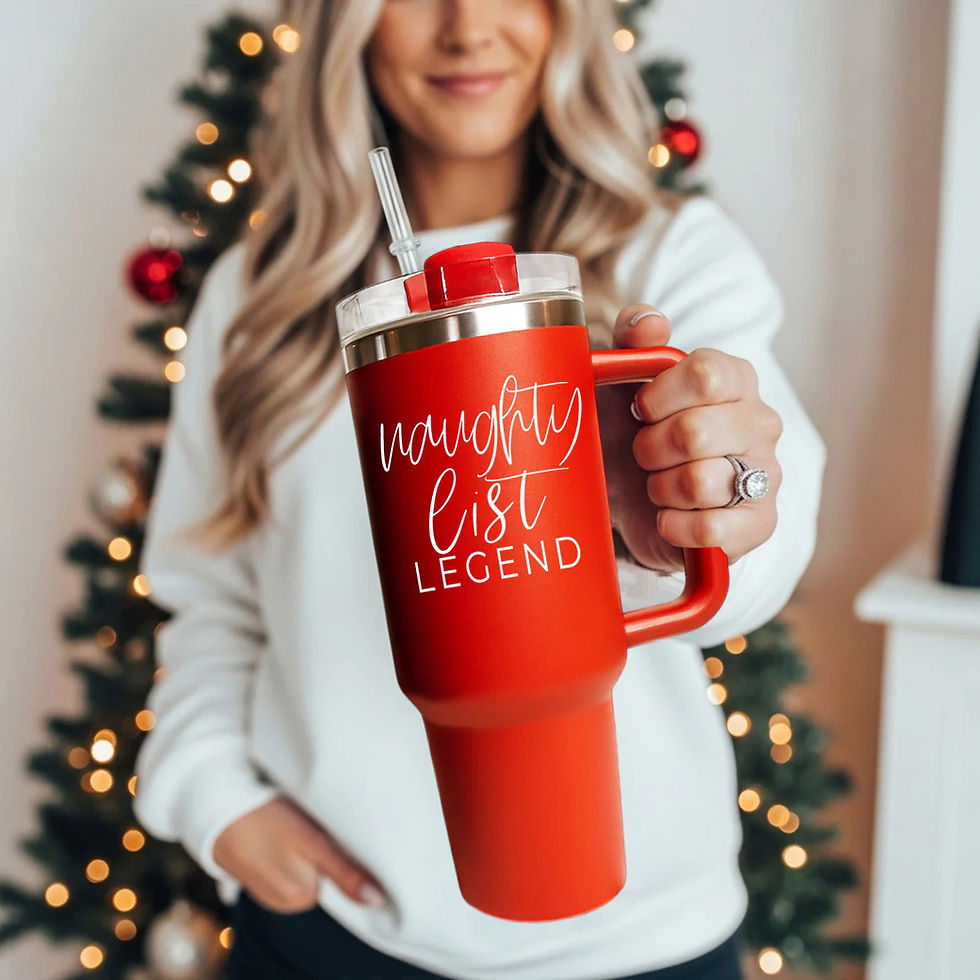 Thumbnail: Naughty Legend 40oz Christmas Tumbler – Funny Holiday Cup