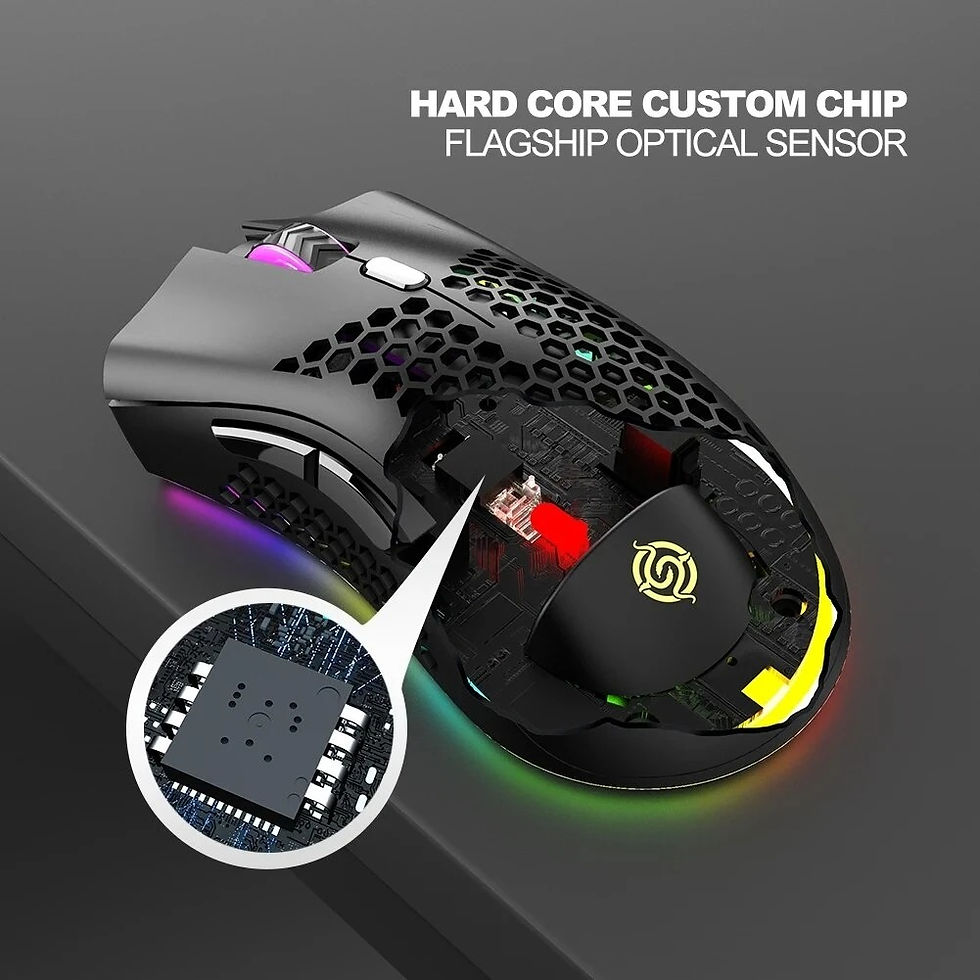 Miniatura: BM600 Rechargeable Wireless RGB Gaming Mouse for PC