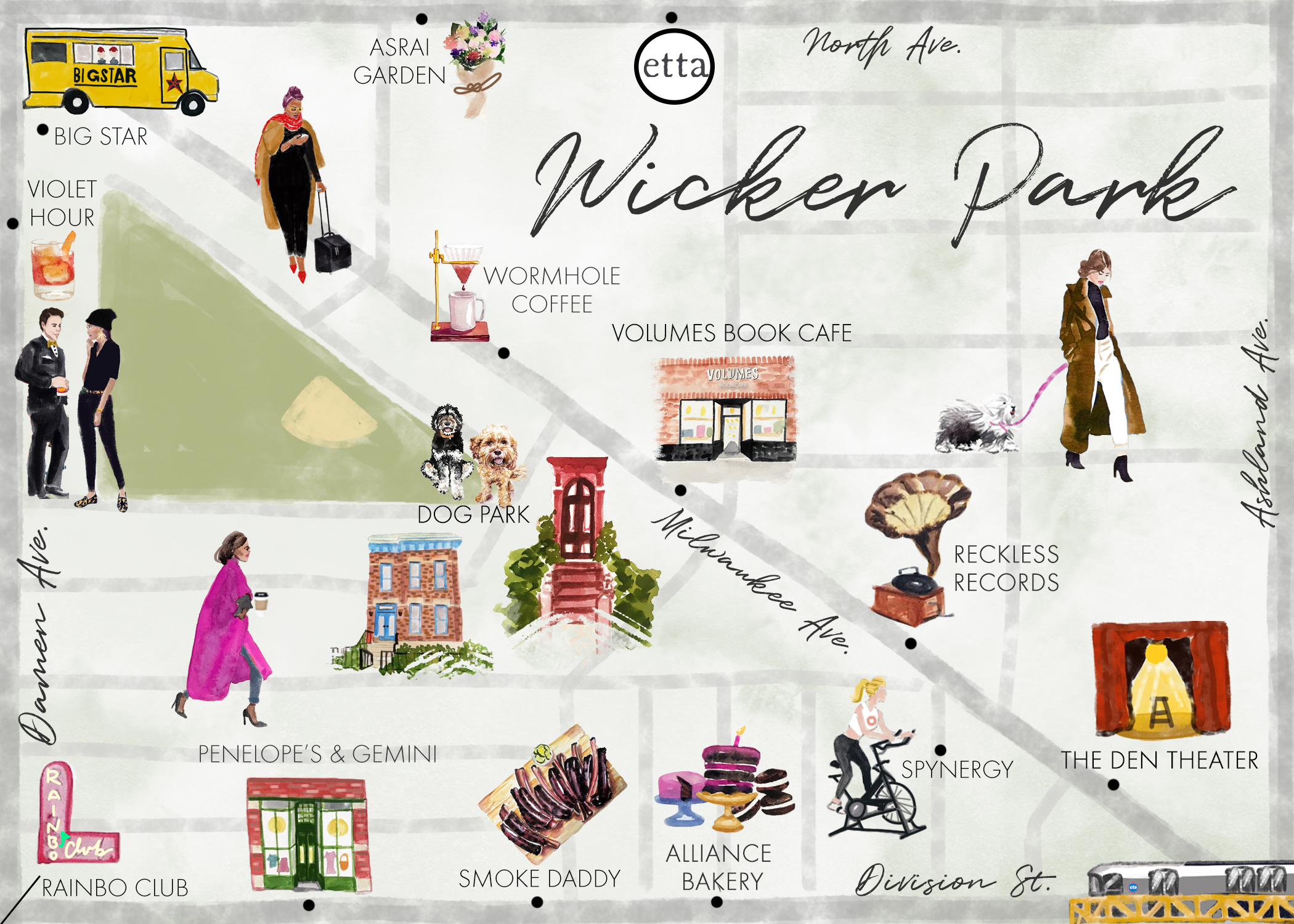 Wicker Park Map