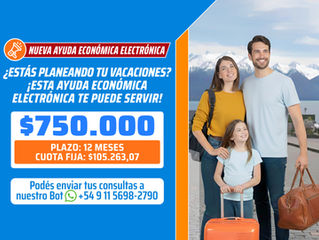 Nueva Ayuda Electrónica Mutual $750.000