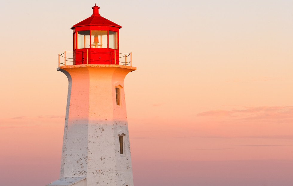 Lighthouse At Sunset