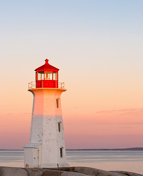 Lighthouse At Sunset