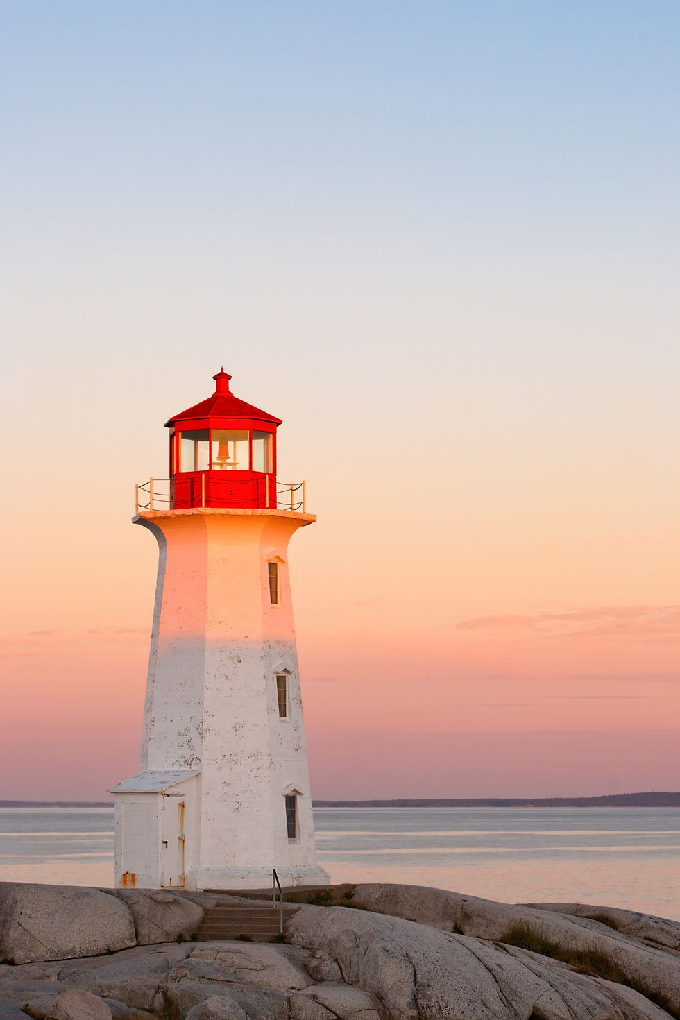 Lighthouse At Sunset