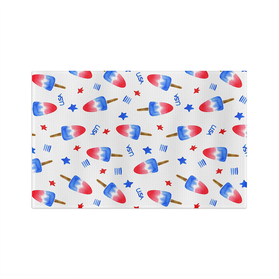 Thumbnail: Tea Towel Americana Popsickles Design