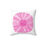 Thumbnail: Custom Design Square Pillow Gerber Daisy Pink Pink
