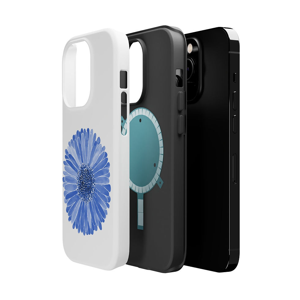Thumbnail: MagSafe Tough Cases Gerber Daisy Indigo Blue
