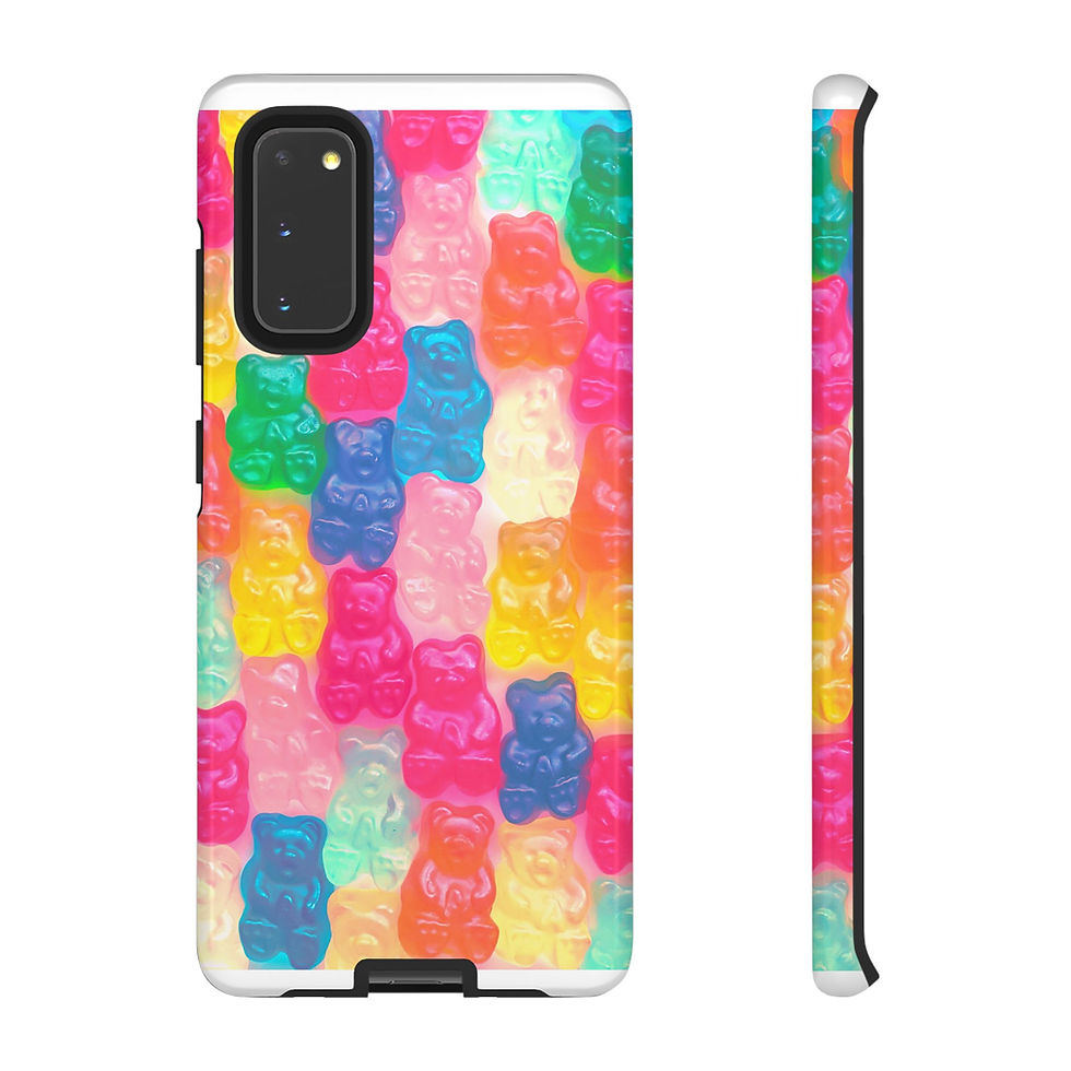 Thumbnail: Cute Candy Bears Samsung Series Phone Case for Tough Protection, Style