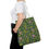 Thumbnail: Tote Bag (AOP) Dahlia Calico Dark Green