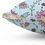 Thumbnail: Floral Doodle Square Pillow — Pastel Pink & Blue Decorative Throw Pillow