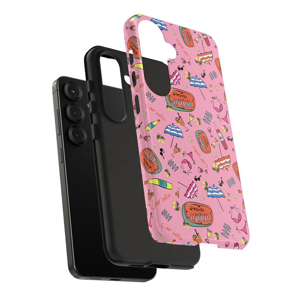 Thumbnail: Summer in Italy Pink Samsung Series Phone Case for Tough Protection, Style