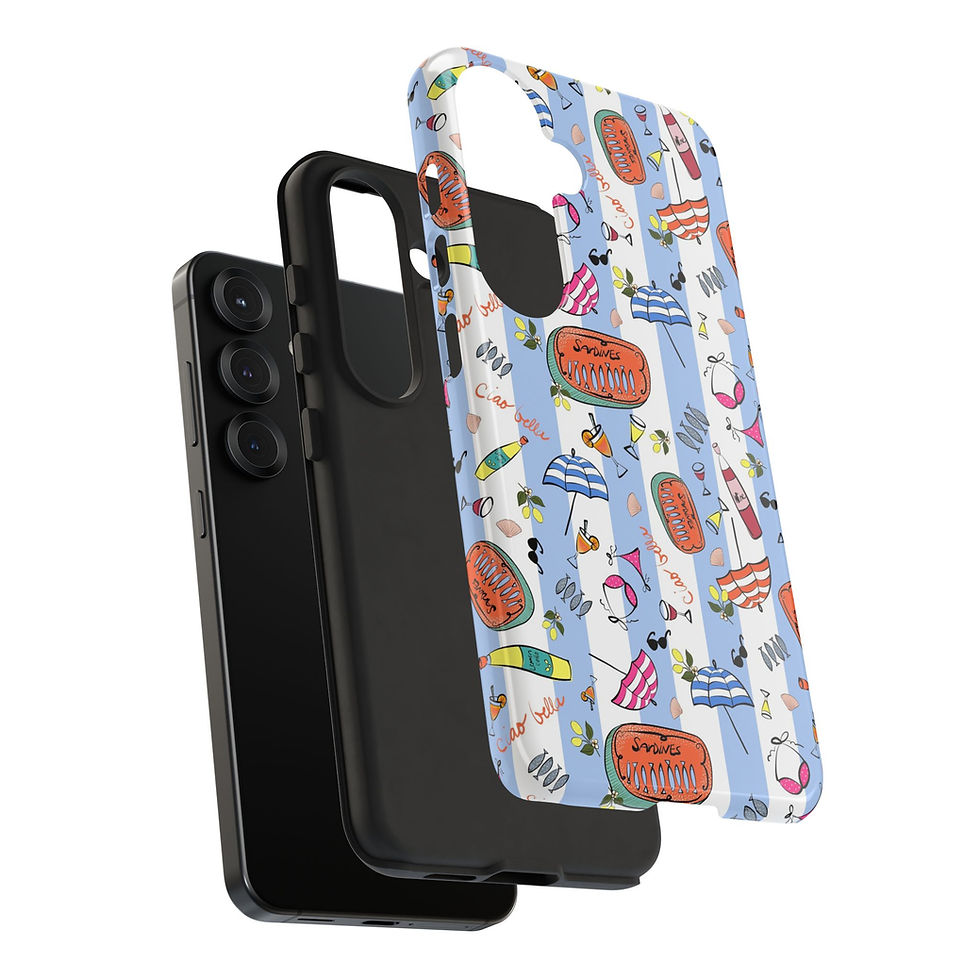 Thumbnail: Summer in Italy Stripes Samsung Series Phone Case for Tough Protection, Style