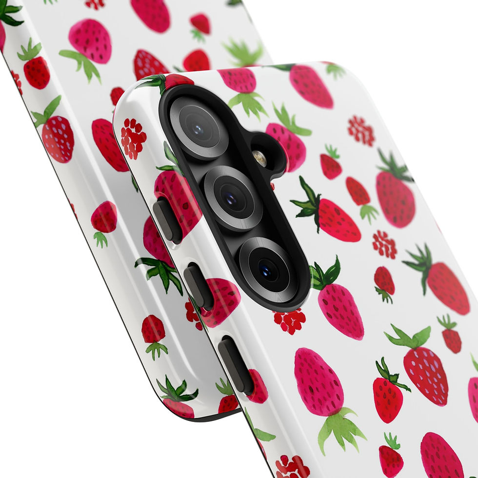 Thumbnail: Strawberries Samsung Series Phone Case for Tough Protection, Stylish Gift 