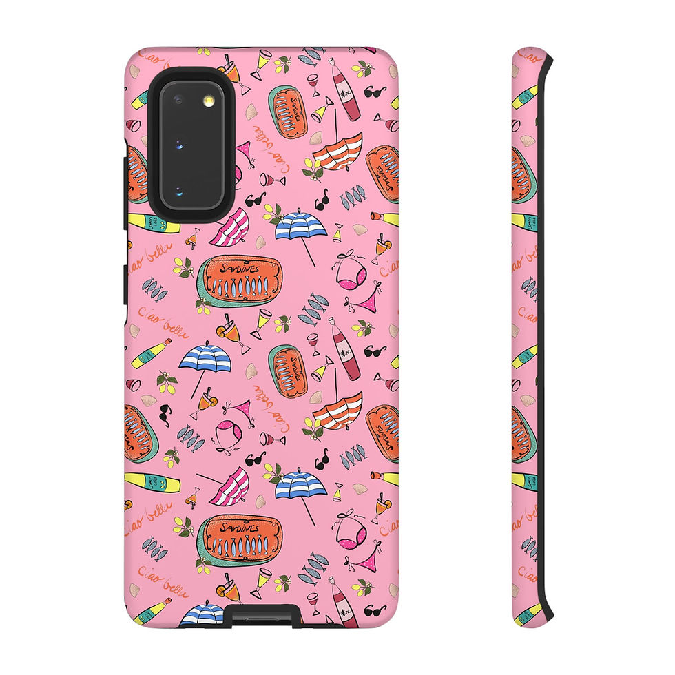 Thumbnail: Summer in Italy Pink Samsung Series Phone Case for Tough Protection, Style