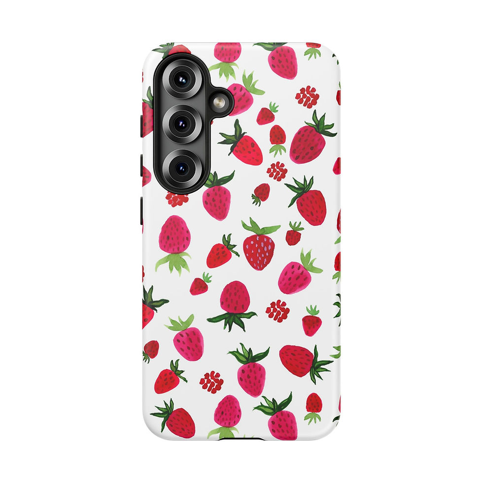Thumbnail: Strawberries Samsung Series Phone Case for Tough Protection, Stylish Gift 