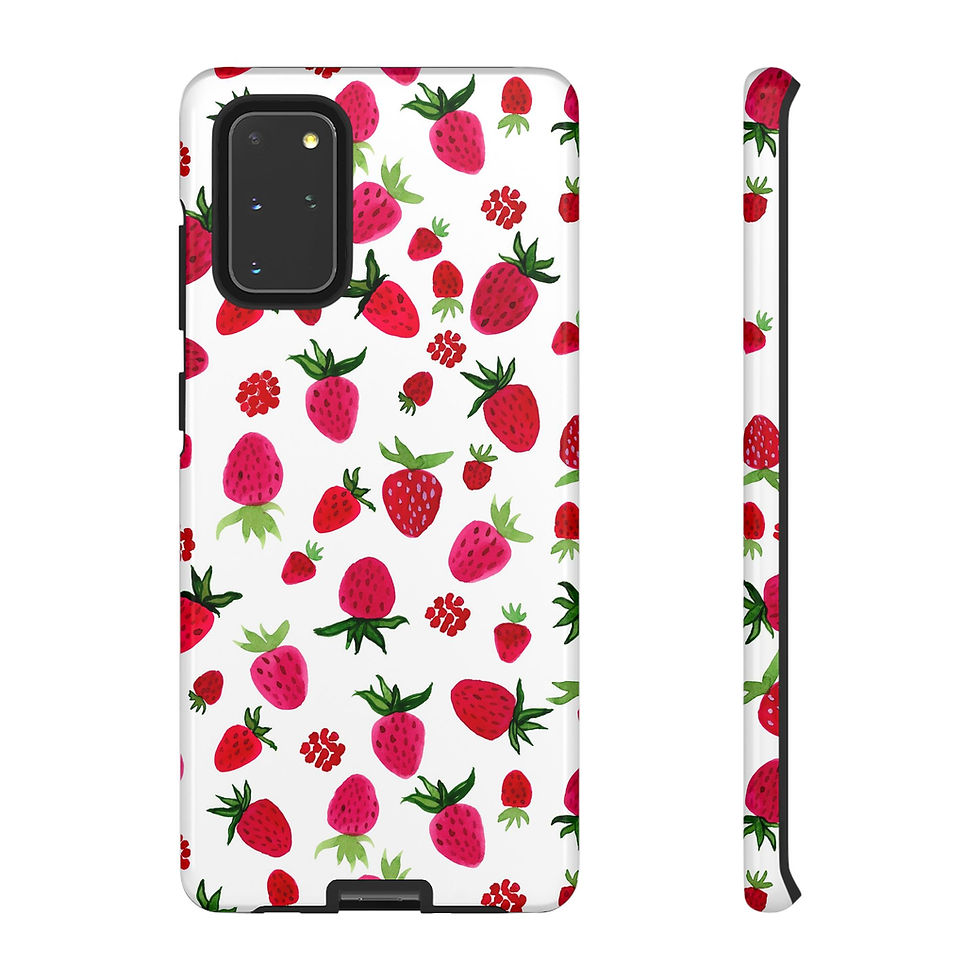 Thumbnail: Strawberries Samsung Series Phone Case for Tough Protection, Stylish Gift 