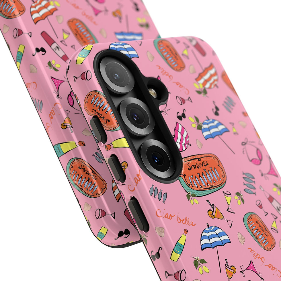 Thumbnail: Summer in Italy Pink Samsung Series Phone Case for Tough Protection, Style