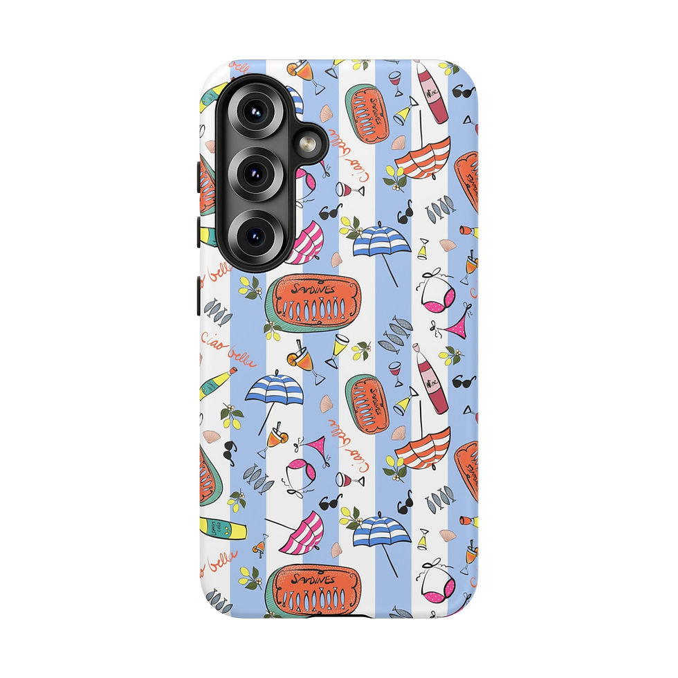 Thumbnail: Summer in Italy Stripes Samsung Series Phone Case for Tough Protection, Style