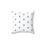 Thumbnail: Blue Floral Dot Throw Pillow — Minimal Watercolor Blossom Decorative Pillow