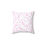 Thumbnail: Custom Design Square Pillow Sweet Pinky Pink Drops