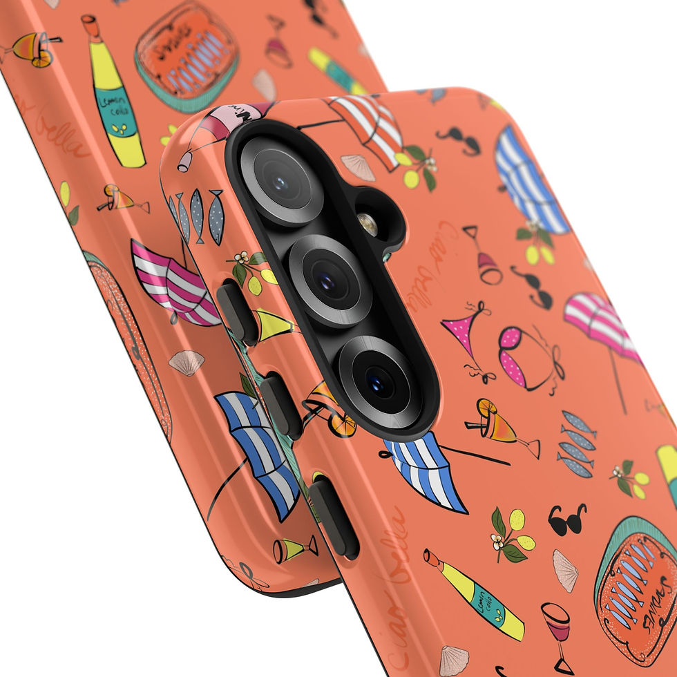 Thumbnail: Summer in Italy Orange Samsung Series Phone Case for Tough Protection, Style