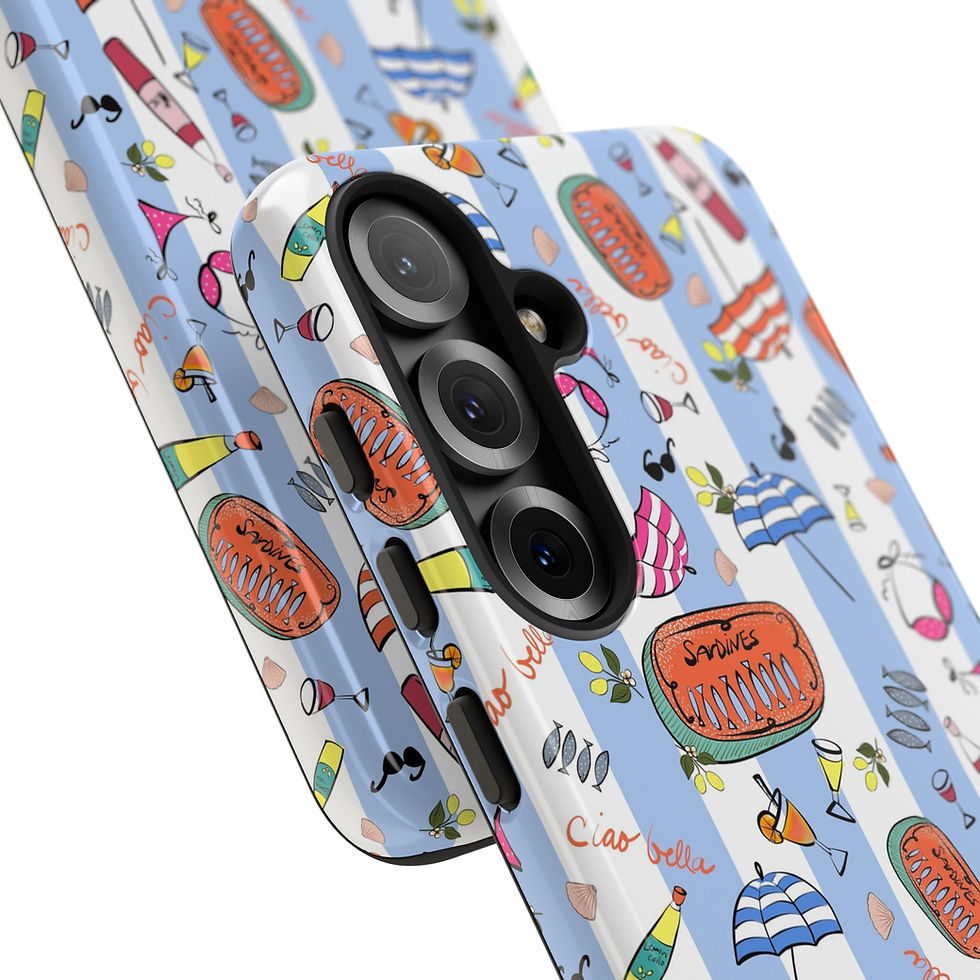 Thumbnail: Summer in Italy Stripes Samsung Series Phone Case for Tough Protection, Style