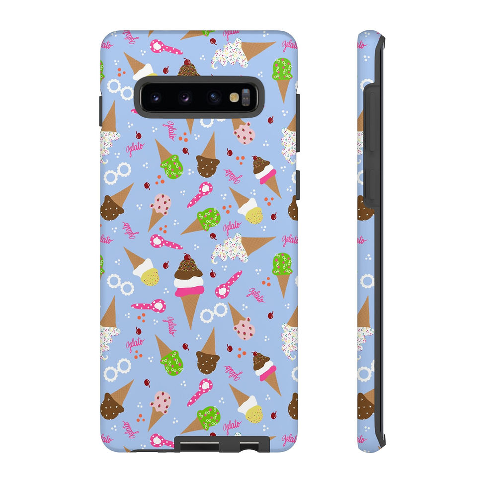 Thumbnail: Ice Cream Cones blue Samsung Series Phone Case for Tough Protection, Style