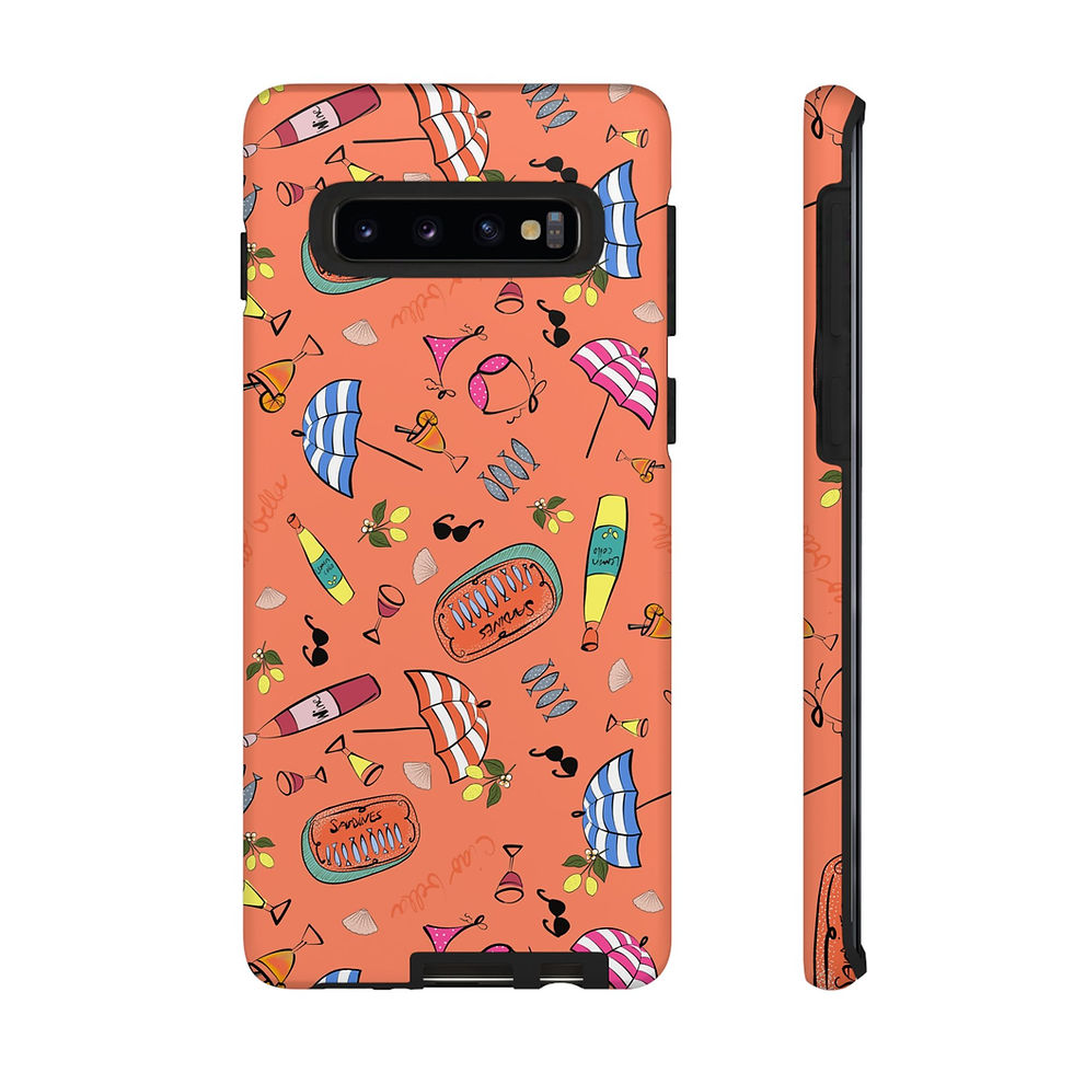 Thumbnail: Summer in Italy Orange Samsung Series Phone Case for Tough Protection, Style