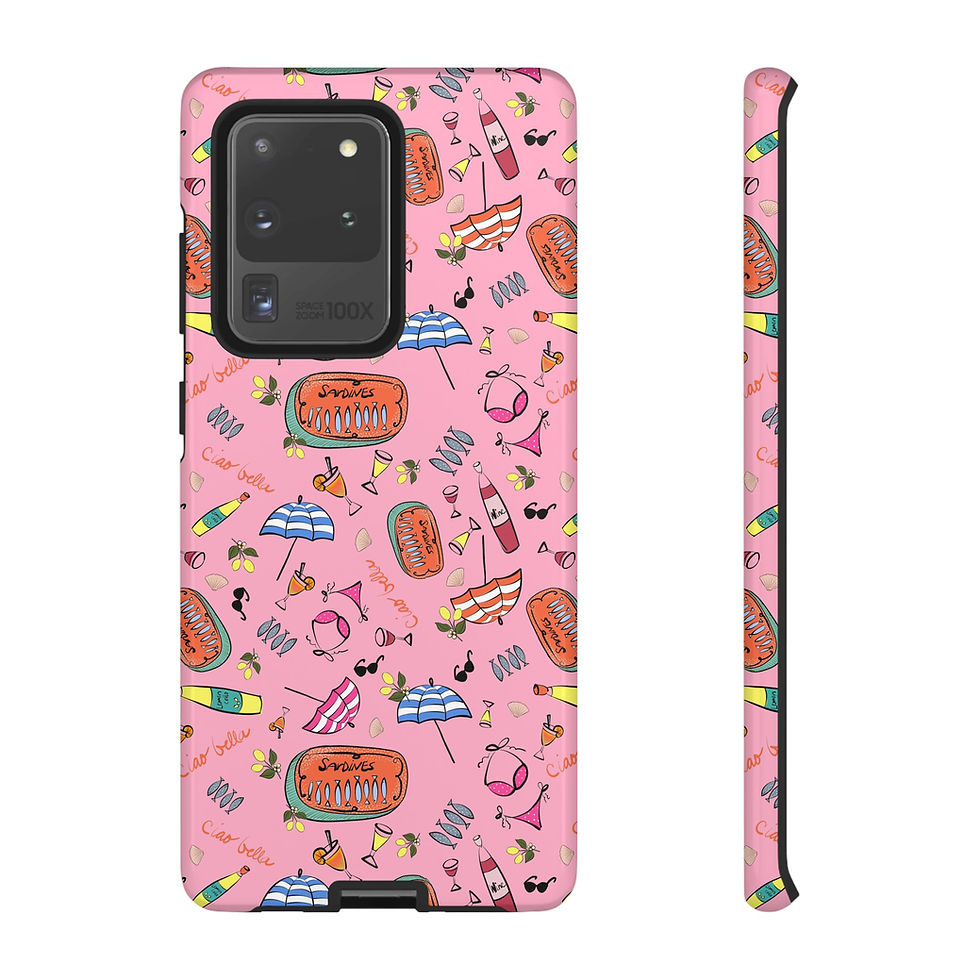 Thumbnail: Summer in Italy Pink Samsung Series Phone Case for Tough Protection, Style