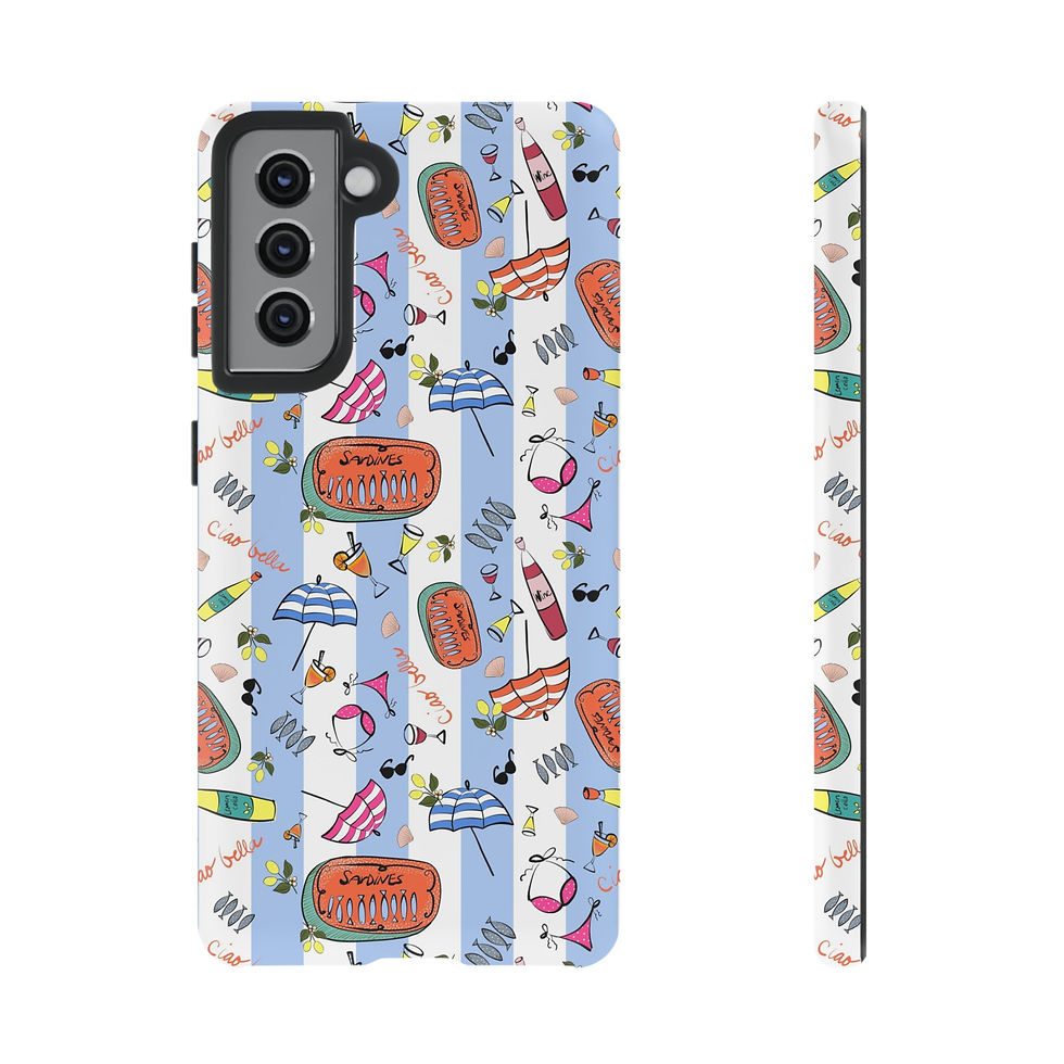 Thumbnail: Summer in Italy Stripes Samsung Series Phone Case for Tough Protection, Style