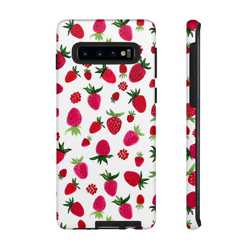 Thumbnail: Strawberries Samsung Series Phone Case for Tough Protection, Stylish Gift 