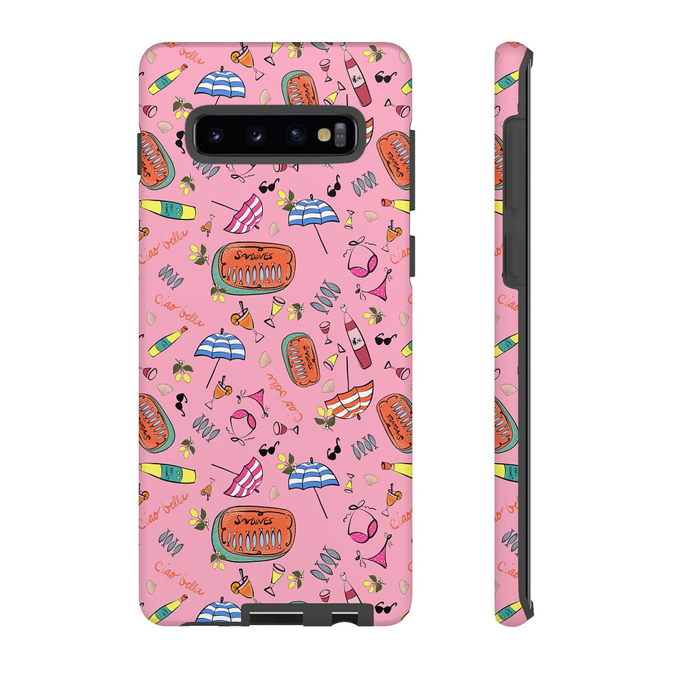 Thumbnail: Summer in Italy Pink Samsung Series Phone Case for Tough Protection, Style