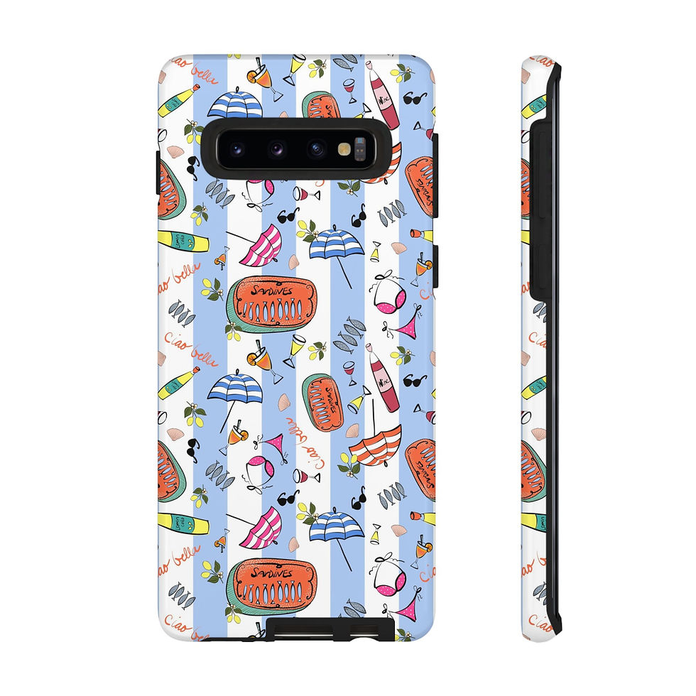 Thumbnail: Summer in Italy Stripes Samsung Series Phone Case for Tough Protection, Style