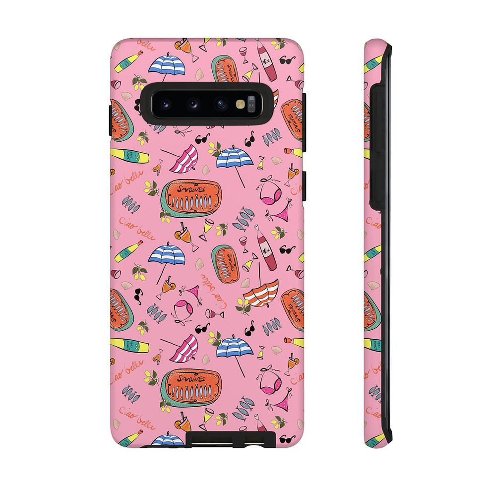 Thumbnail: Summer in Italy Pink Samsung Series Phone Case for Tough Protection, Style
