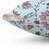Thumbnail: Custom Design Square Pillow Flower Doodles Blue
