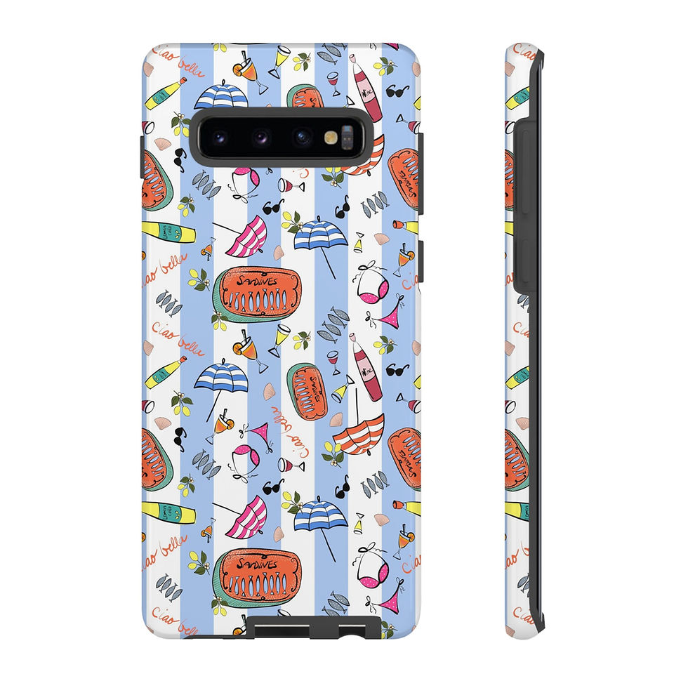 Thumbnail: Summer in Italy Stripes Samsung Series Phone Case for Tough Protection, Style