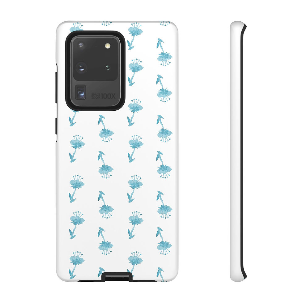 Thumbnail: Blue Poppies Design Samsung Series Phone Case for Tough Protection, Style