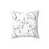 Thumbnail: Custom Design Square Pillow Haley May Floral Grey