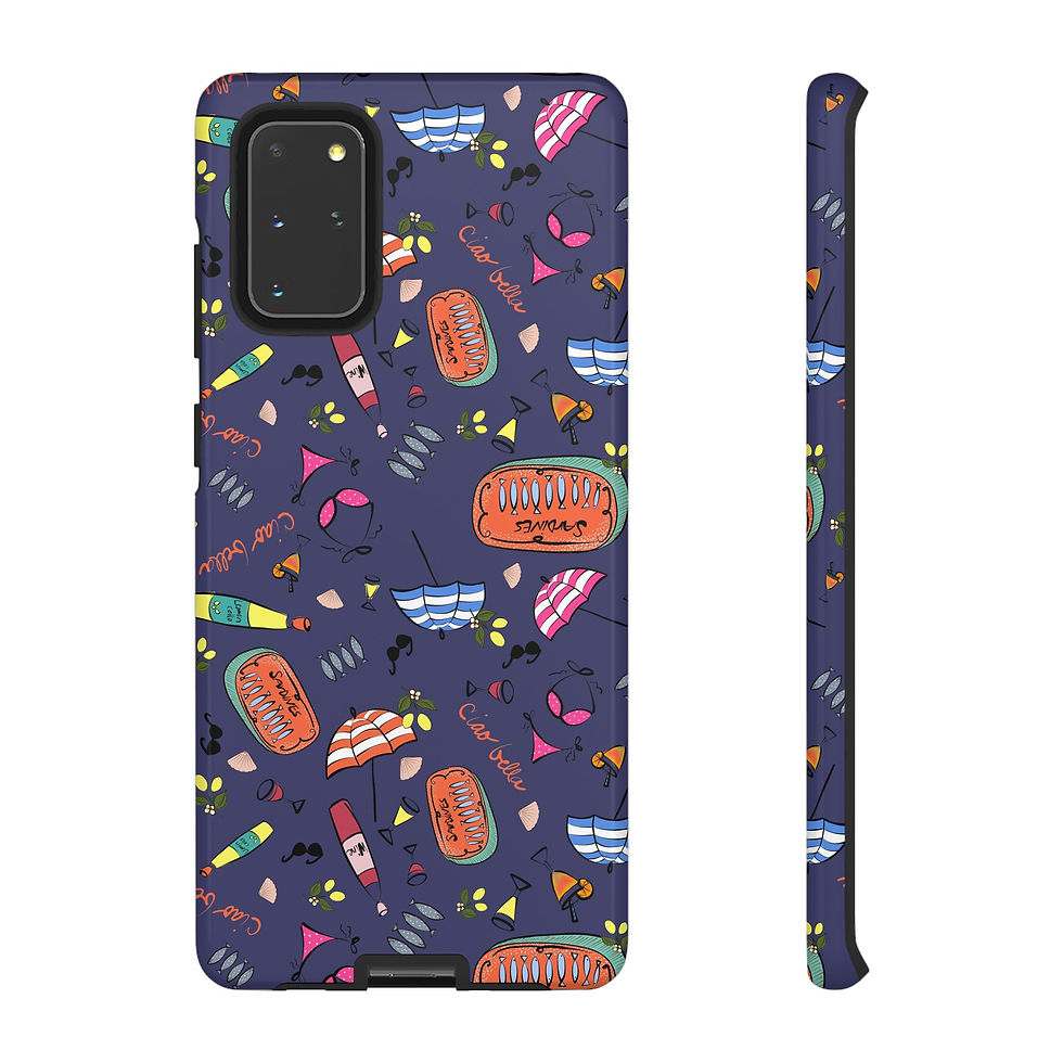 Thumbnail: Summer in Italy Blue Samsung Series Phone Case for Tough Protection, Style
