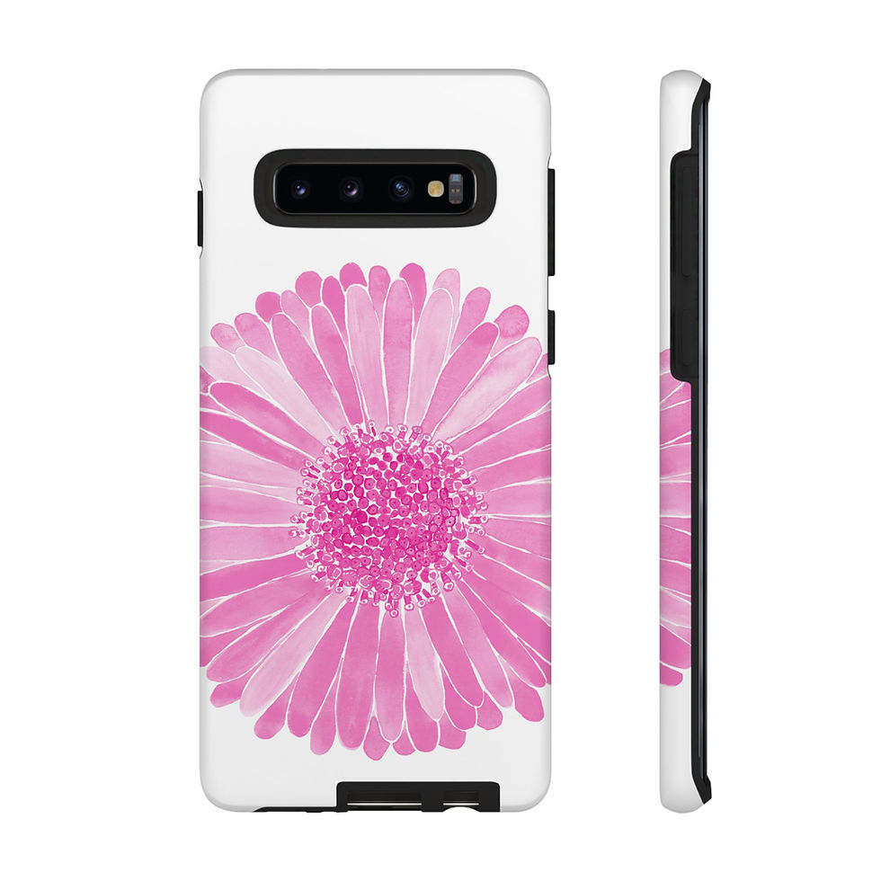 Thumbnail: Pink Gerber Daisy Design Samsung Series Phone Case for Tough Protection