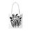 Thumbnail: Tote Bag (AOP) Tulips Black and White
