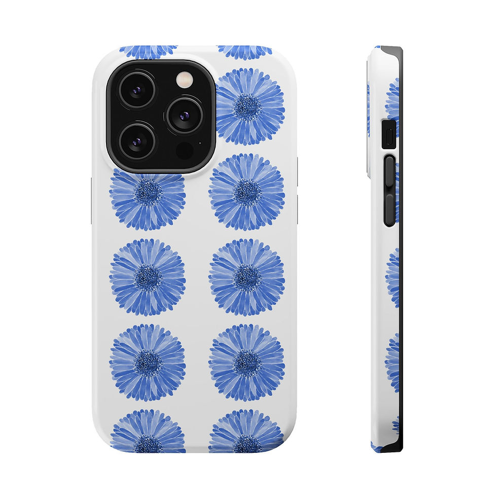 Thumbnail: MagSafe Tough Cases Gerber Daisy Dots Indigo Blue