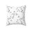 Thumbnail: Custom Design Square Pillow Haley May Floral Grey