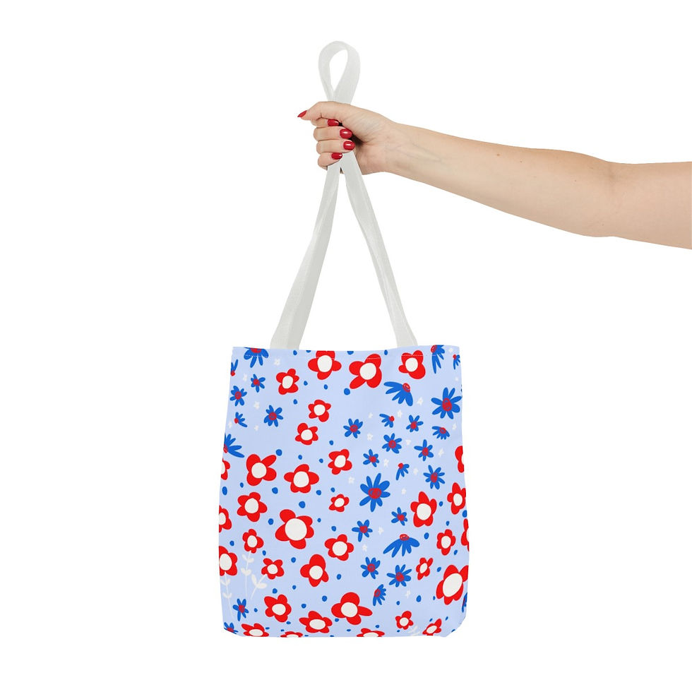 Thumbnail: Tote Bag (AOP) Cottage Calico Americana