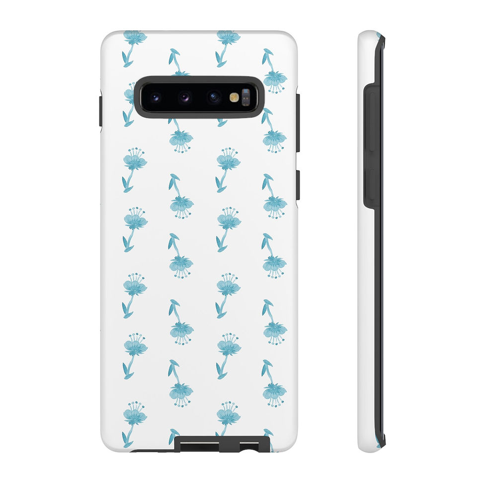 Thumbnail: Blue Poppies Design Samsung Series Phone Case for Tough Protection, Style