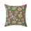 Thumbnail: Floral Vintage Green Decorative Pillow — Retro Flower Pattern Green