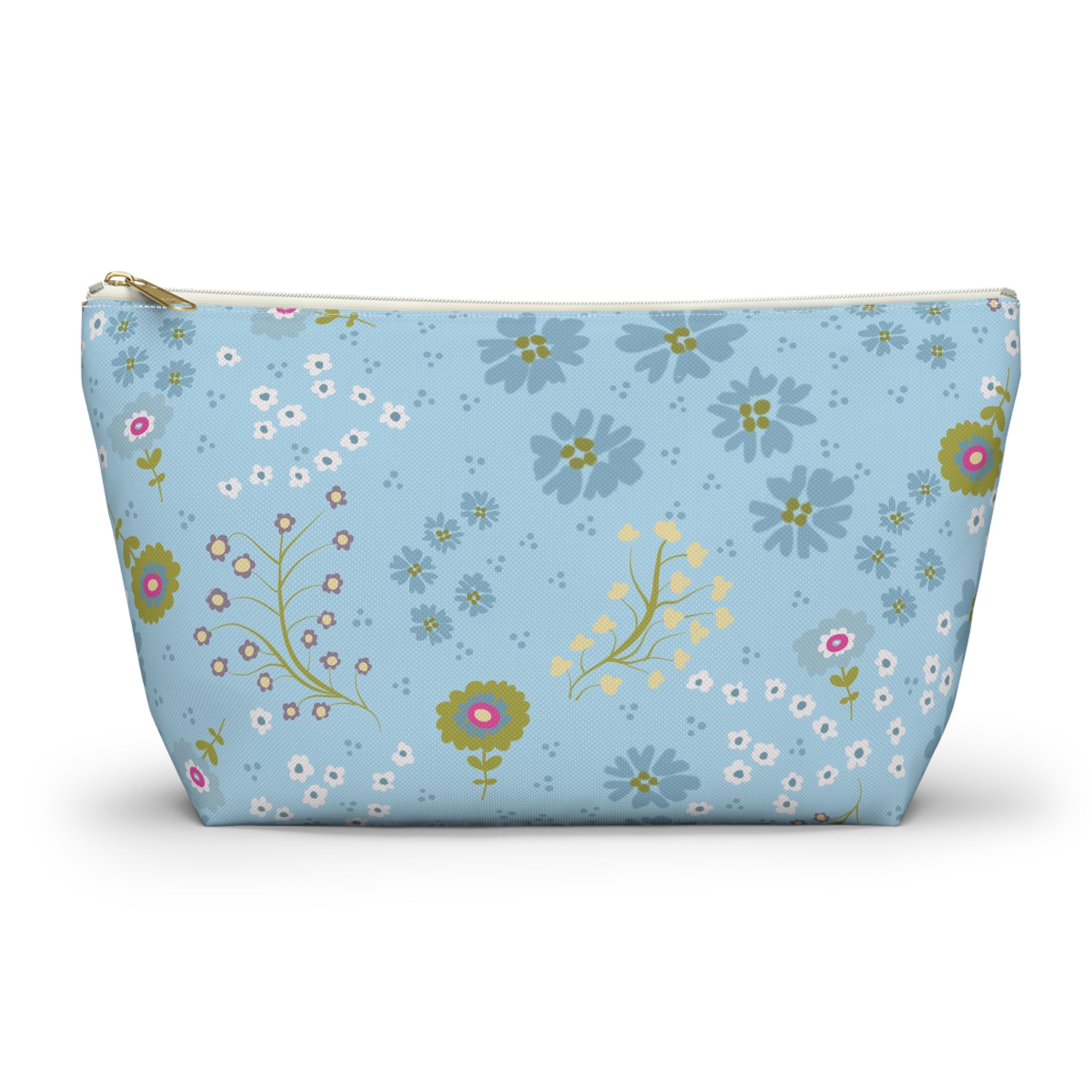 Accessory Pouch, Perfect for Travel, Makeup, or Gifts English Garden Calico