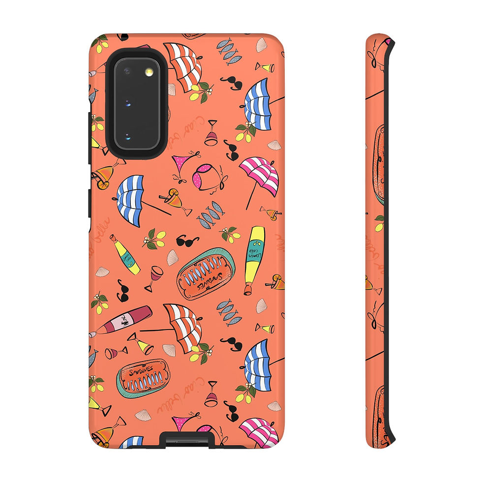 Thumbnail: Summer in Italy Orange Samsung Series Phone Case for Tough Protection, Style