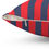 Thumbnail: Custom Design Square Pillow Navy and Red Stripes
