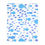 Thumbnail: Velveteen Microfiber Blanket (Two-sided print) Fish Fish Blue