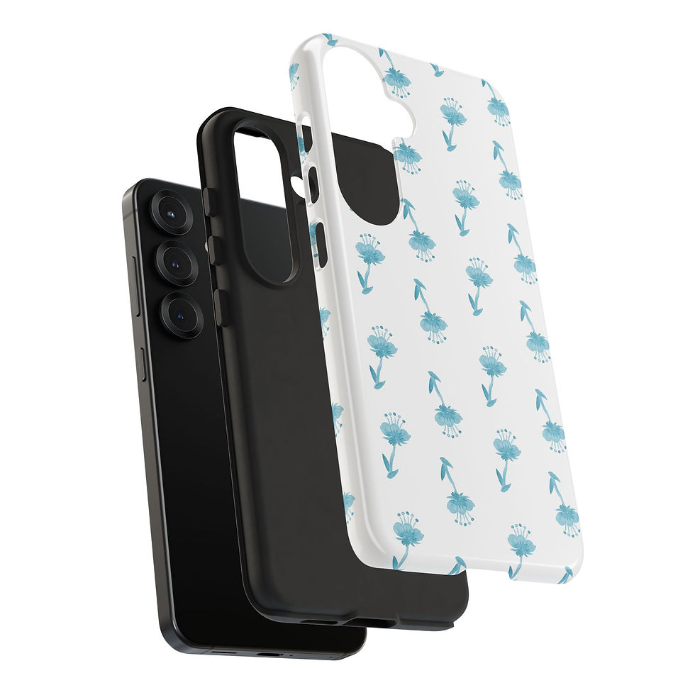 Thumbnail: Blue Poppies Design Samsung Series Phone Case for Tough Protection, Style